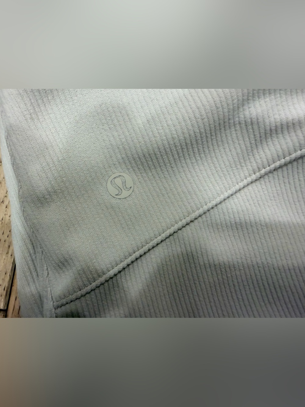 Lululemon Ribbed Softstream Flared Pant size 10 Color Bone/Beige - Picture 7 of 10